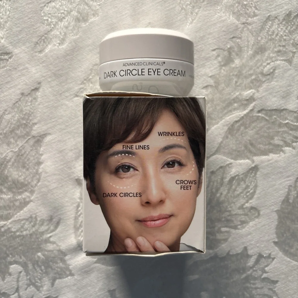 Advanced Clinicals Dark Circle Eye‎ Cream Collagen Peptide Vitamin E 1 fl oz